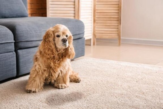 cane piscia in casa